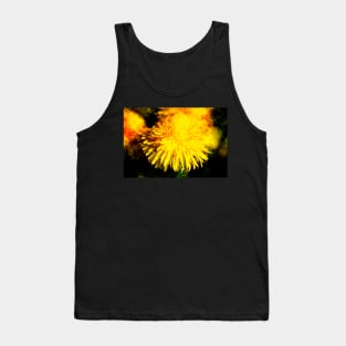 Dandelion blossom, abstract, macro shot, dandelion, flower Tank Top